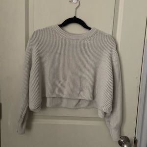 COTTON ON medium cream cropped sweater